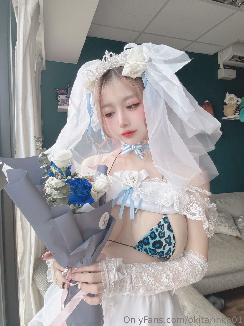 Coser@沖田凜花Rinka: Bride 私訊解鎖 (76 photos ) 