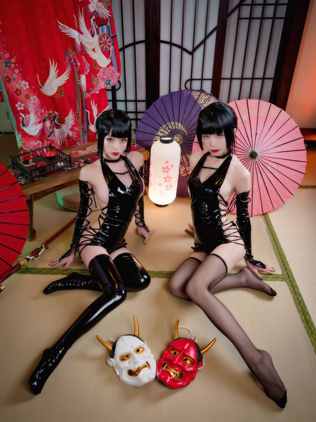 Coser@水淼Aqua Vol.163: 水淼aquaX清水由乃 忍者双人 (40 photos )