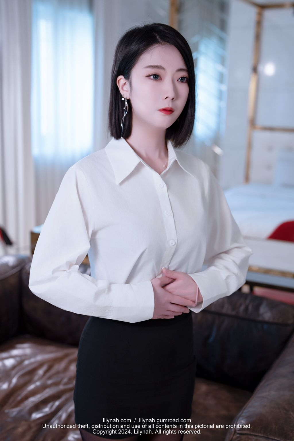 [Lilynah] LW099 Mona (모나): [Exclusive] Vol.1 – AI Maid (75 photos) 