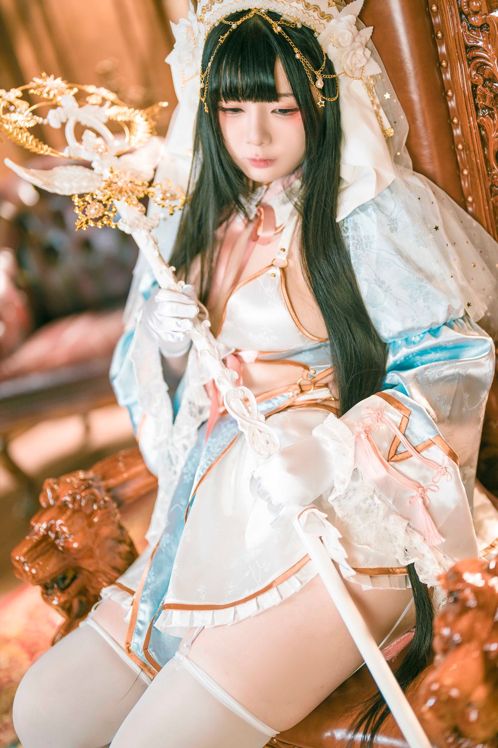 Coser@落落Raku: Lily White (47 photos ) 