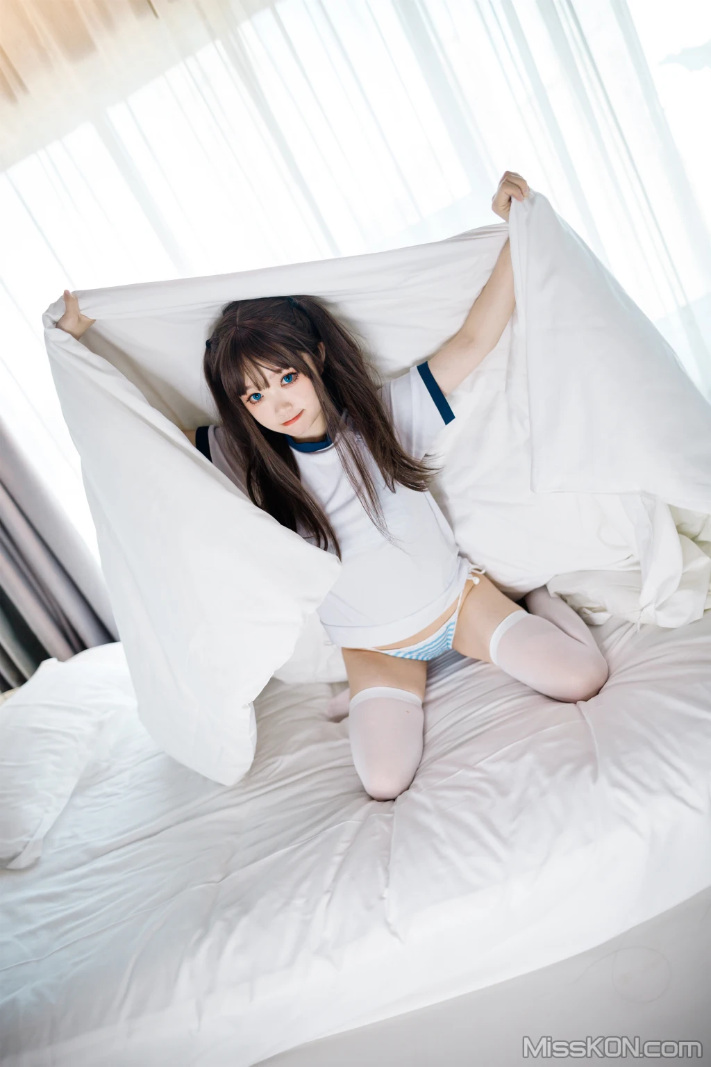 Coser@神沢永莉: 半双马尾体操服大腿袜 (68 photos) 0 Coser@神沢永莉: 半双马尾体操服大腿袜 (68 photos) 0
