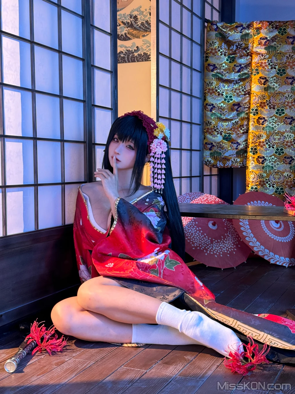Coser@蠢沫沫 (chunmomo): 狂三和服cos (261 photos ) 8 Coser@蠢沫沫 (chunmomo): 狂三和服cos (261 photos ) 8