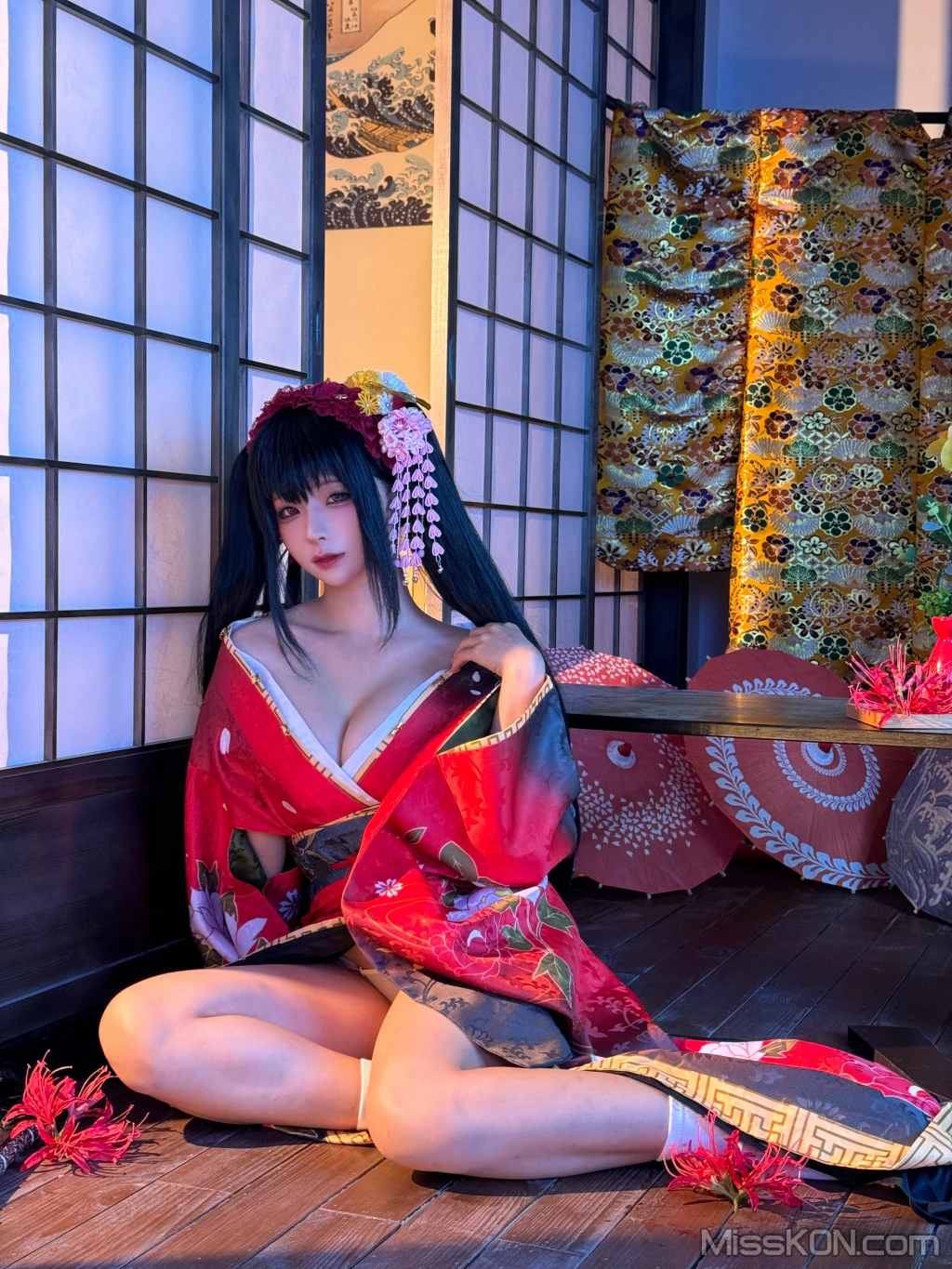 Coser@蠢沫沫 (chunmomo): 狂三和服cos (261 photos ) 6 Coser@蠢沫沫 (chunmomo): 狂三和服cos (261 photos ) 6