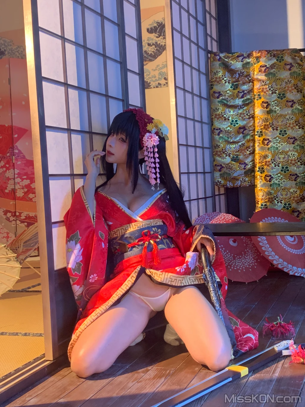 Coser@蠢沫沫 (chunmomo): 狂三和服cos (261 photos ) 3 Coser@蠢沫沫 (chunmomo): 狂三和服cos (261 photos ) 3