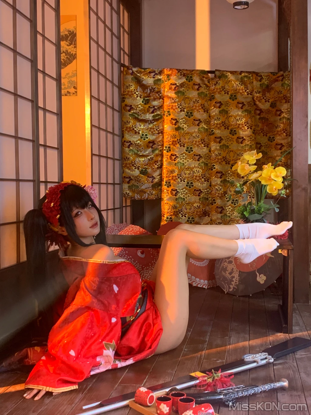Coser@蠢沫沫 (chunmomo): 狂三和服cos (261 photos ) 9 Coser@蠢沫沫 (chunmomo): 狂三和服cos (261 photos ) 9