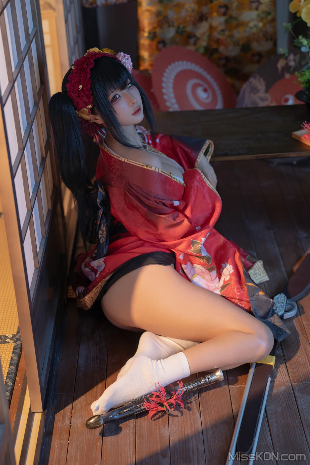 Coser@蠢沫沫 (chunmomo): 狂三和服cos (261 photos ) 