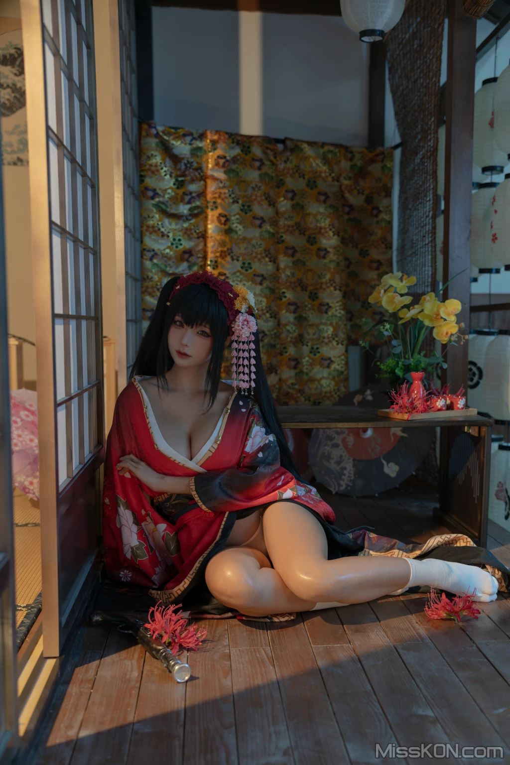 Coser@蠢沫沫 (chunmomo): 狂三和服cos (261 photos ) 