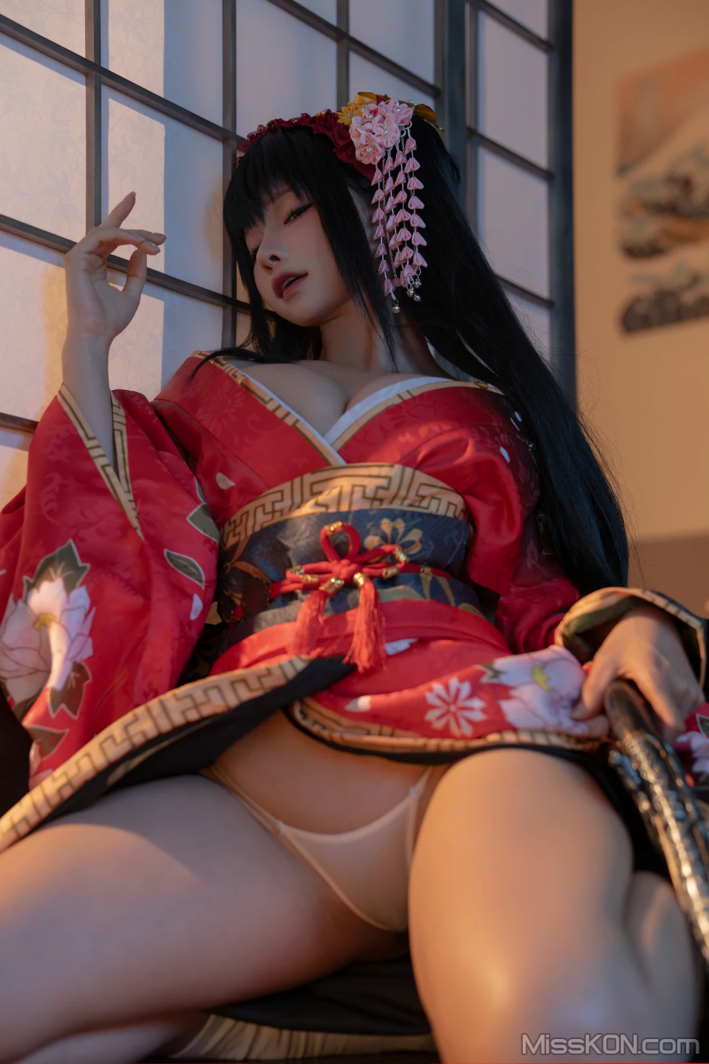 Coser@蠢沫沫 (chunmomo): 狂三和服cos (261 photos ) 4 Coser@蠢沫沫 (chunmomo): 狂三和服cos (261 photos ) 4