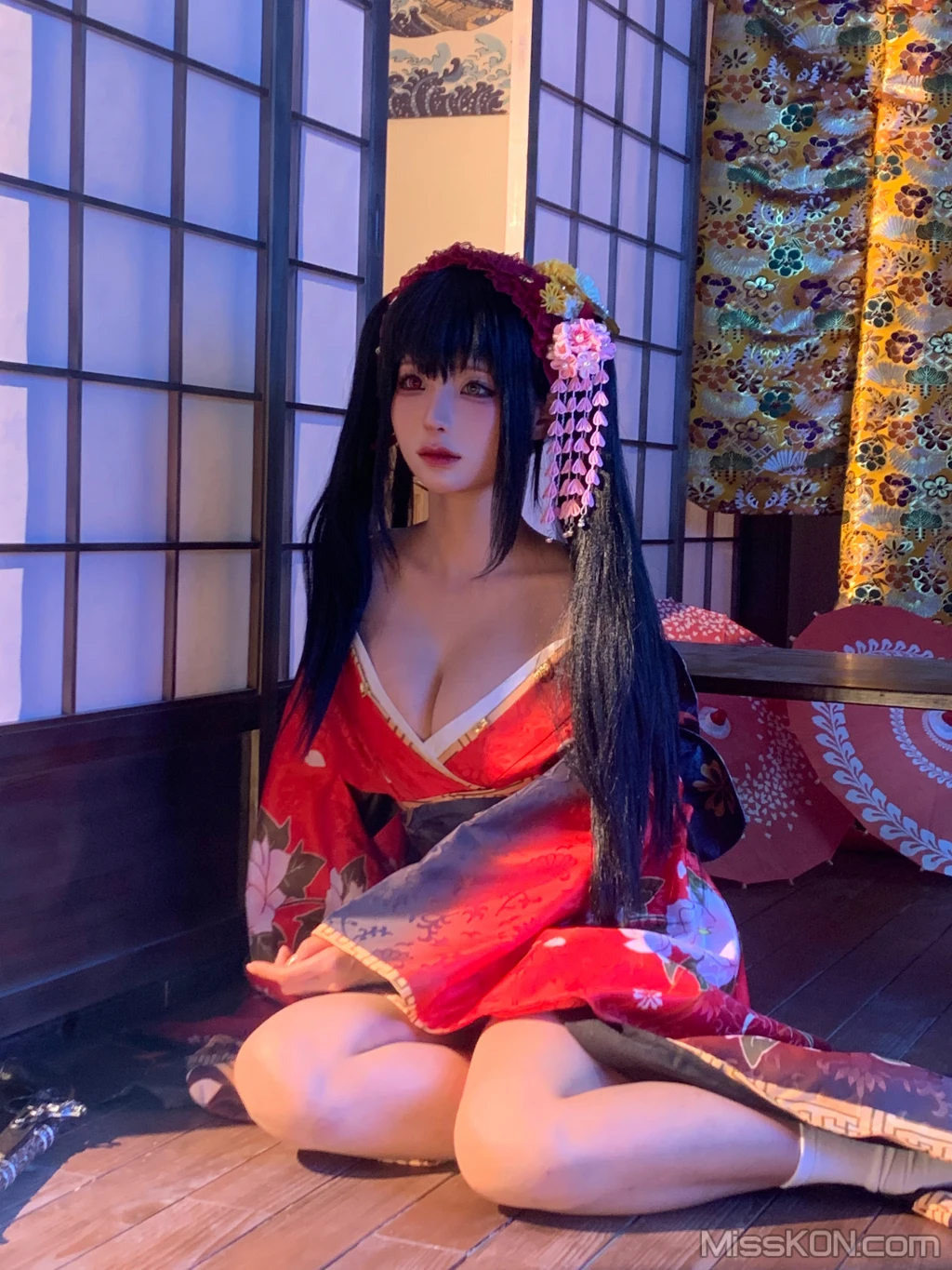 Coser@蠢沫沫 (chunmomo): 狂三和服cos (261 photos ) 7 Coser@蠢沫沫 (chunmomo): 狂三和服cos (261 photos ) 7