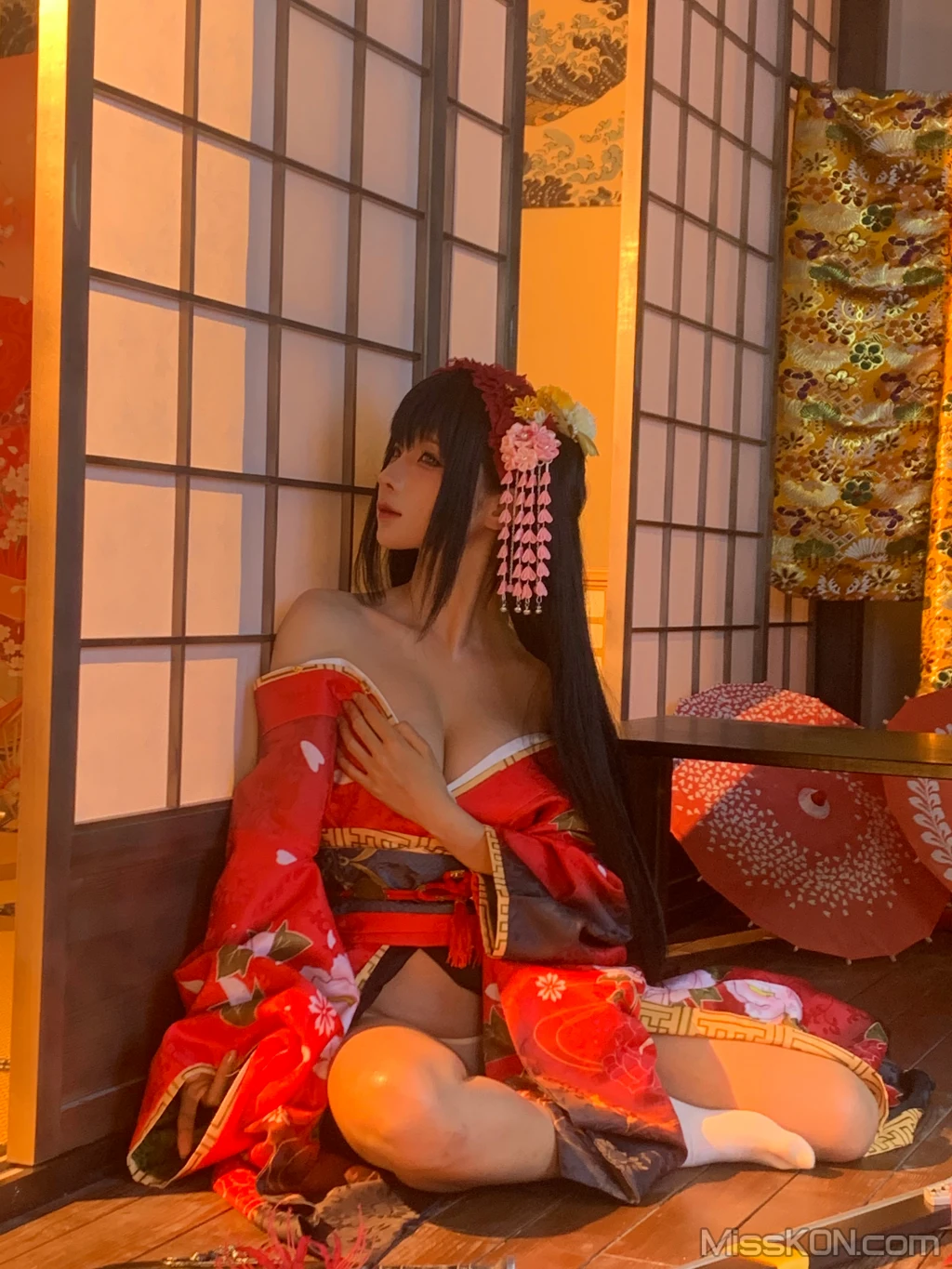Coser@蠢沫沫 (chunmomo): 狂三和服cos (261 photos ) 17 Coser@蠢沫沫 (chunmomo): 狂三和服cos (261 photos ) 17