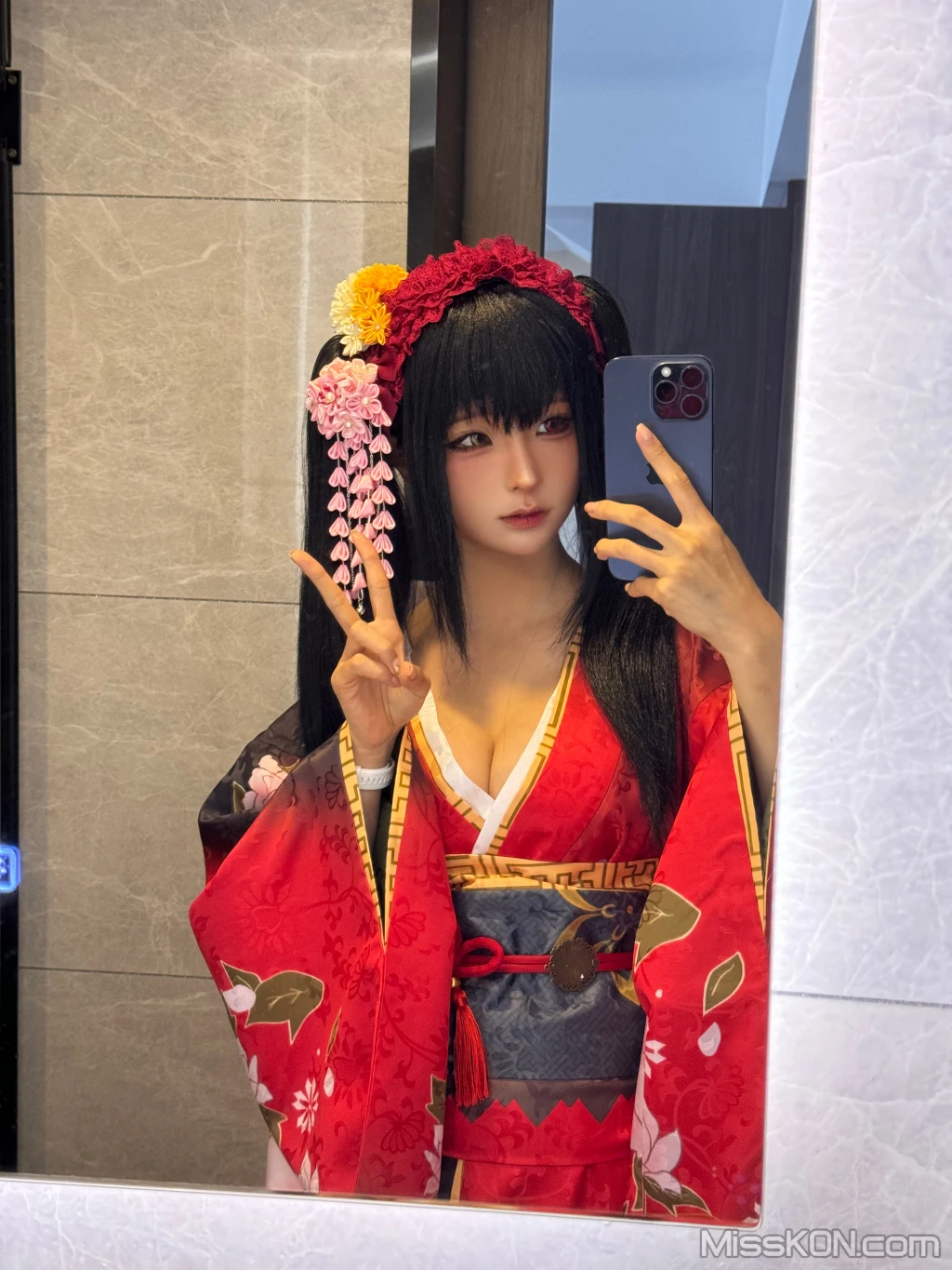 Coser@蠢沫沫 (chunmomo): 狂三和服cos (261 photos ) 13 Coser@蠢沫沫 (chunmomo): 狂三和服cos (261 photos ) 13