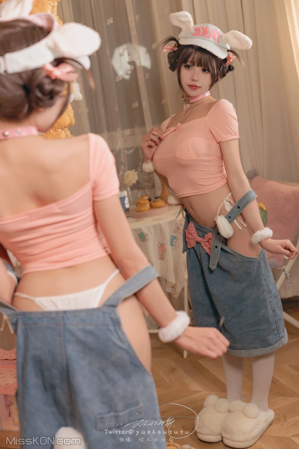 Coser@黏黏团子兔: 甜心小狗 恋爱告急 (70 photos ) 
