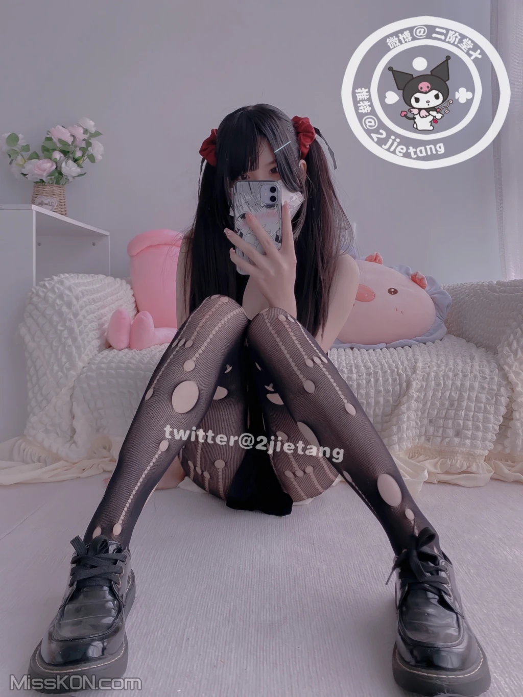 Coser@二阶堂: 旗袍黑丝渔网 (100 photos ) 9 Coser@二阶堂: 旗袍黑丝渔网 (100 photos ) 9