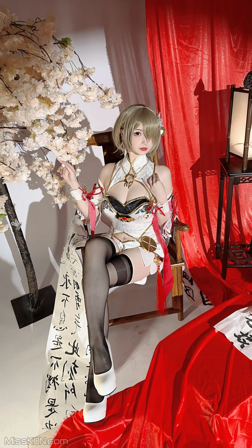 Coser@雪晴Astra (雪晴嘟嘟): 崩坏3 丽塔·浣溪沙旗袍 (56 photos ) 