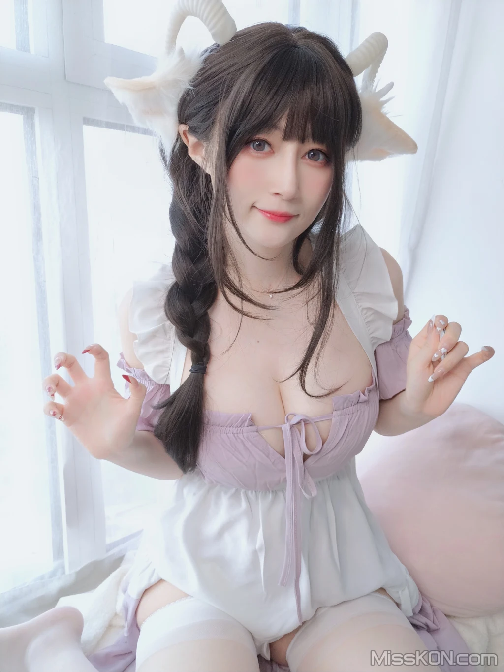 Coser@白银81: 白丝兔耳女仆 (162 photos) 13 Coser@白银81: 白丝兔耳女仆 (162 photos) 13