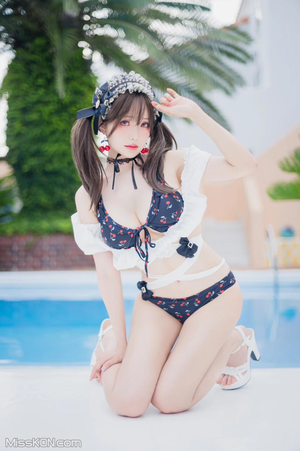 Coser@Ely_eee (ElyEE子): 2023 August B-櫻桃地雷系少女 Cherry Ground Mine Girl (22 photos) 
