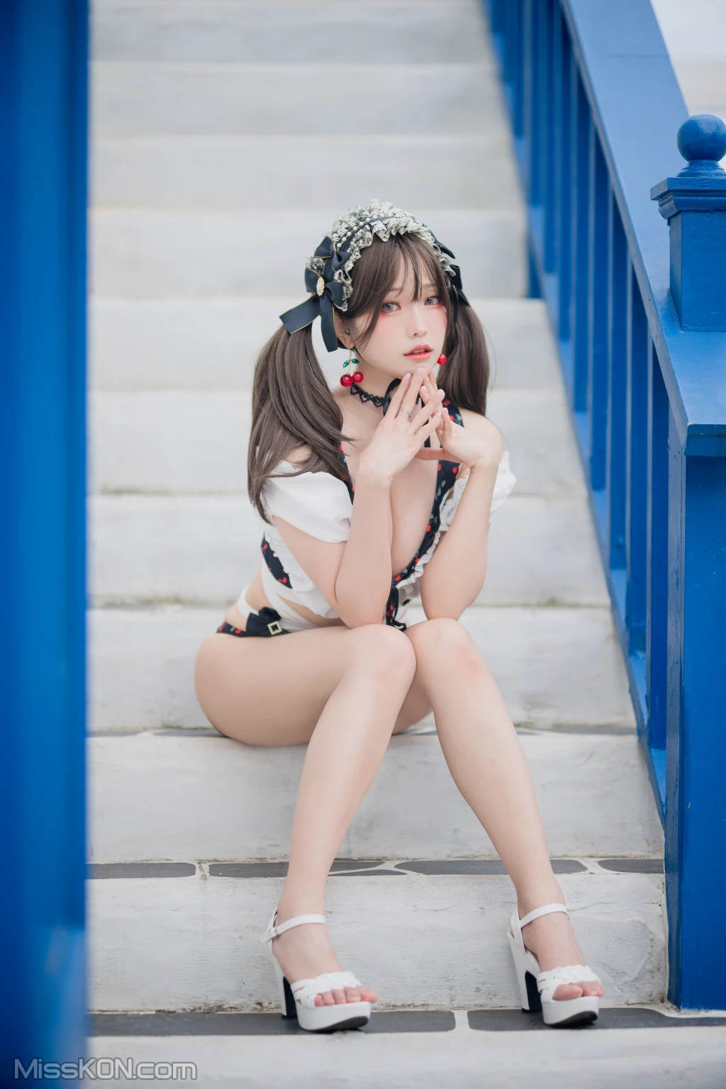 Coser@Ely_eee (ElyEE子): 2023 August B-櫻桃地雷系少女 Cherry Ground Mine Girl (22 photos) 