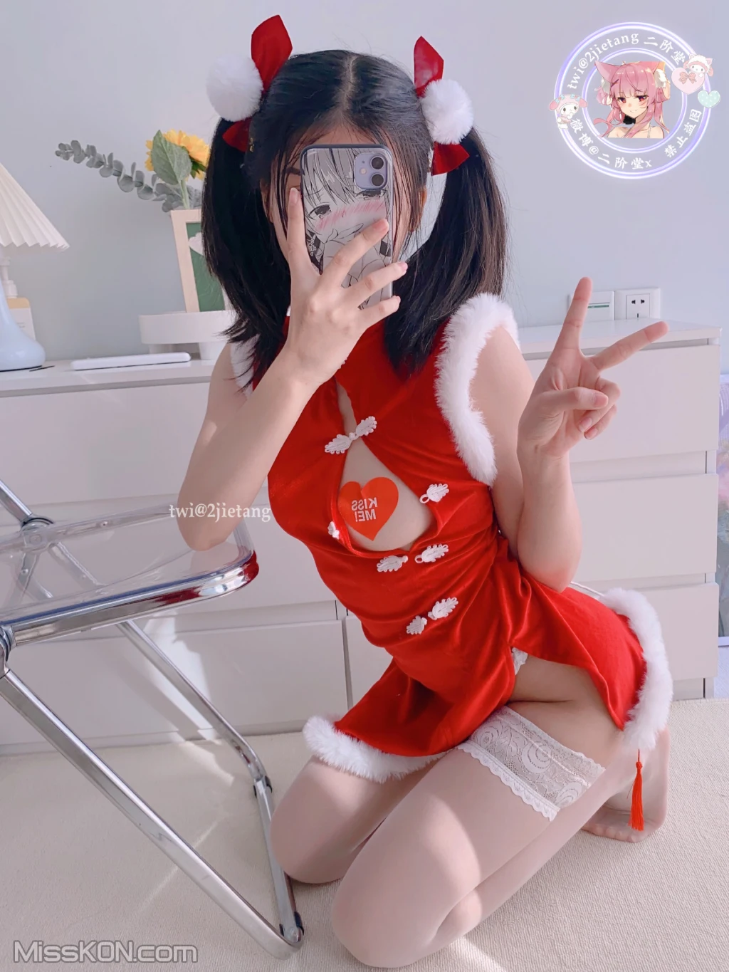Coser@二阶堂: 圣诞旗袍 (111 photos ) 8 Coser@二阶堂: 圣诞旗袍 (111 photos ) 8