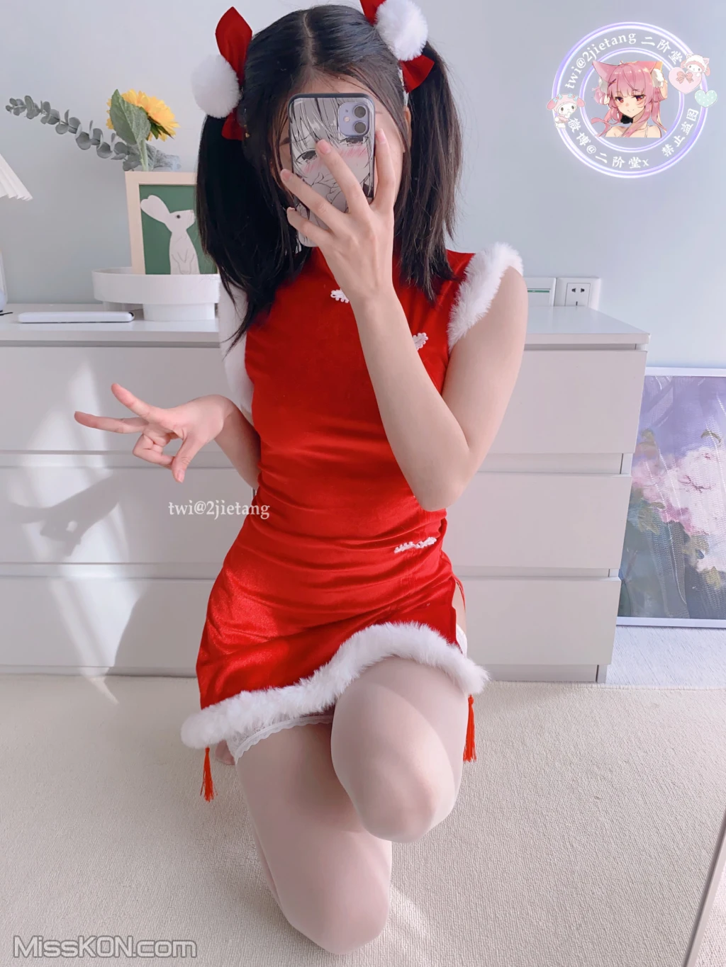 Coser@二阶堂: 圣诞旗袍 (111 photos ) 6 Coser@二阶堂: 圣诞旗袍 (111 photos ) 6