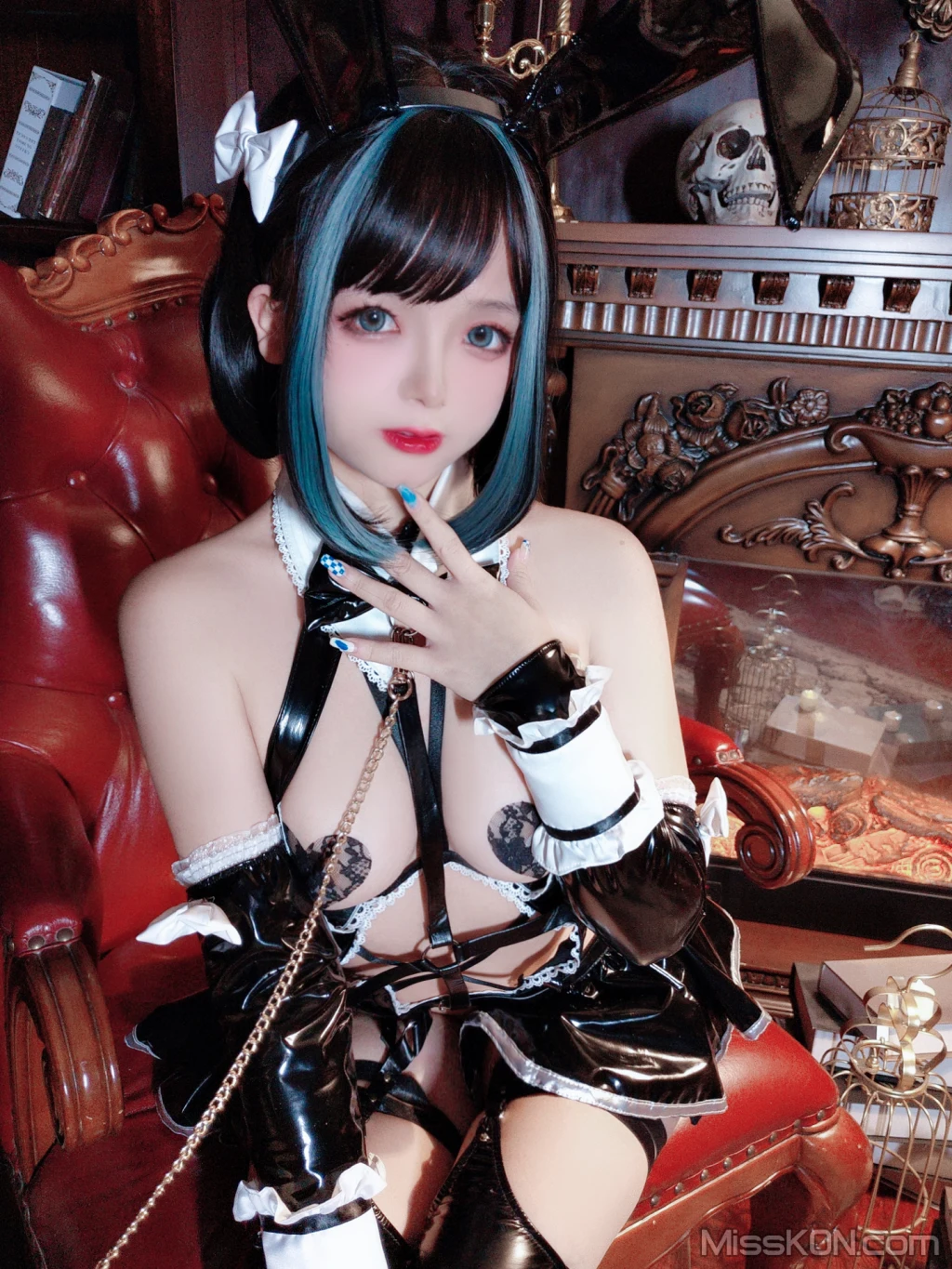 Coser@日奈娇: 万圣恶魔皮衣 (66 photos) 9 Coser@日奈娇: 万圣恶魔皮衣 (66 photos) 9