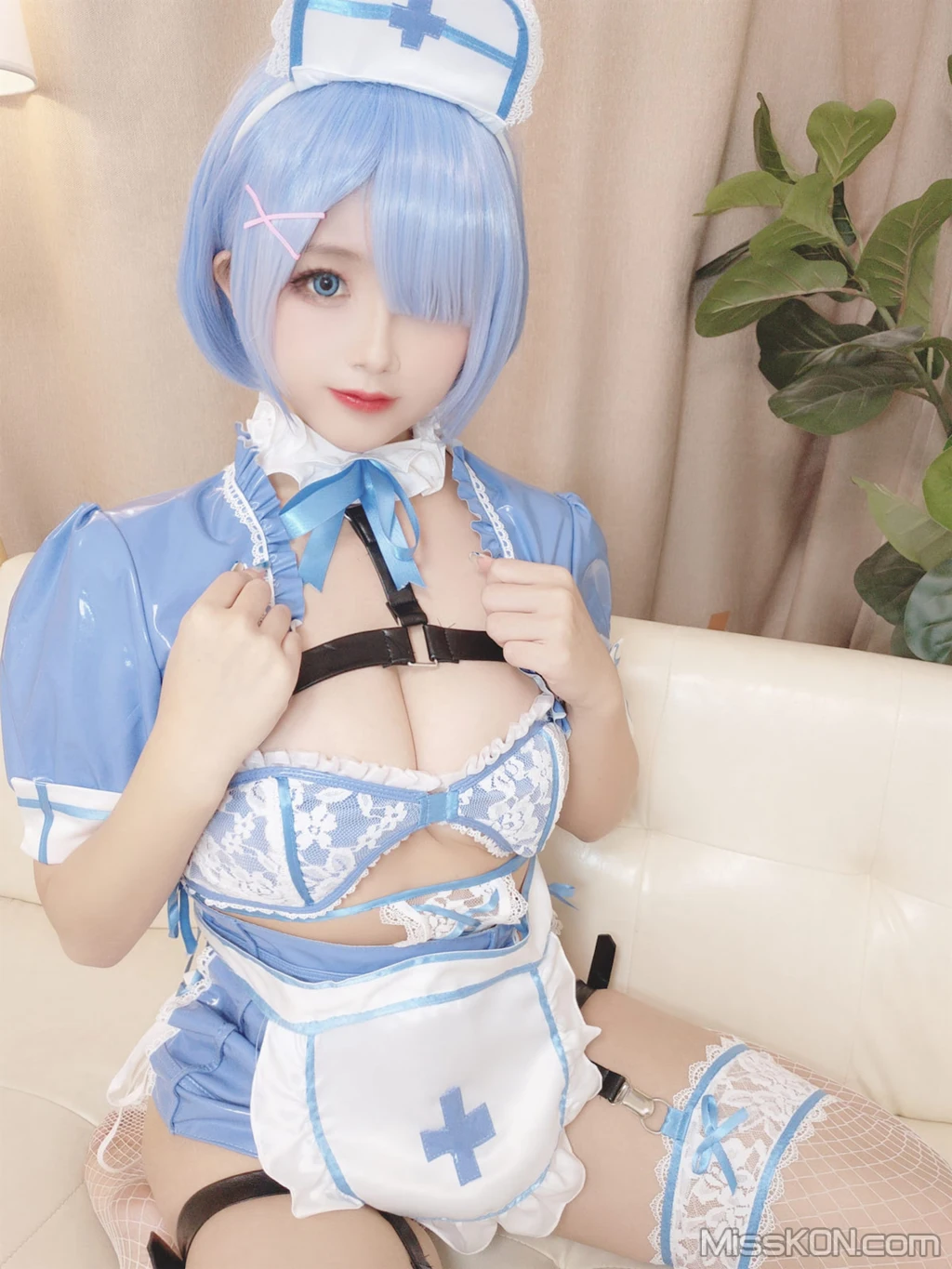 Coser@日奈娇: 蕾姆蓝色护士 (88 photos) 2 Coser@日奈娇: 蕾姆蓝色护士 (88 photos) 2