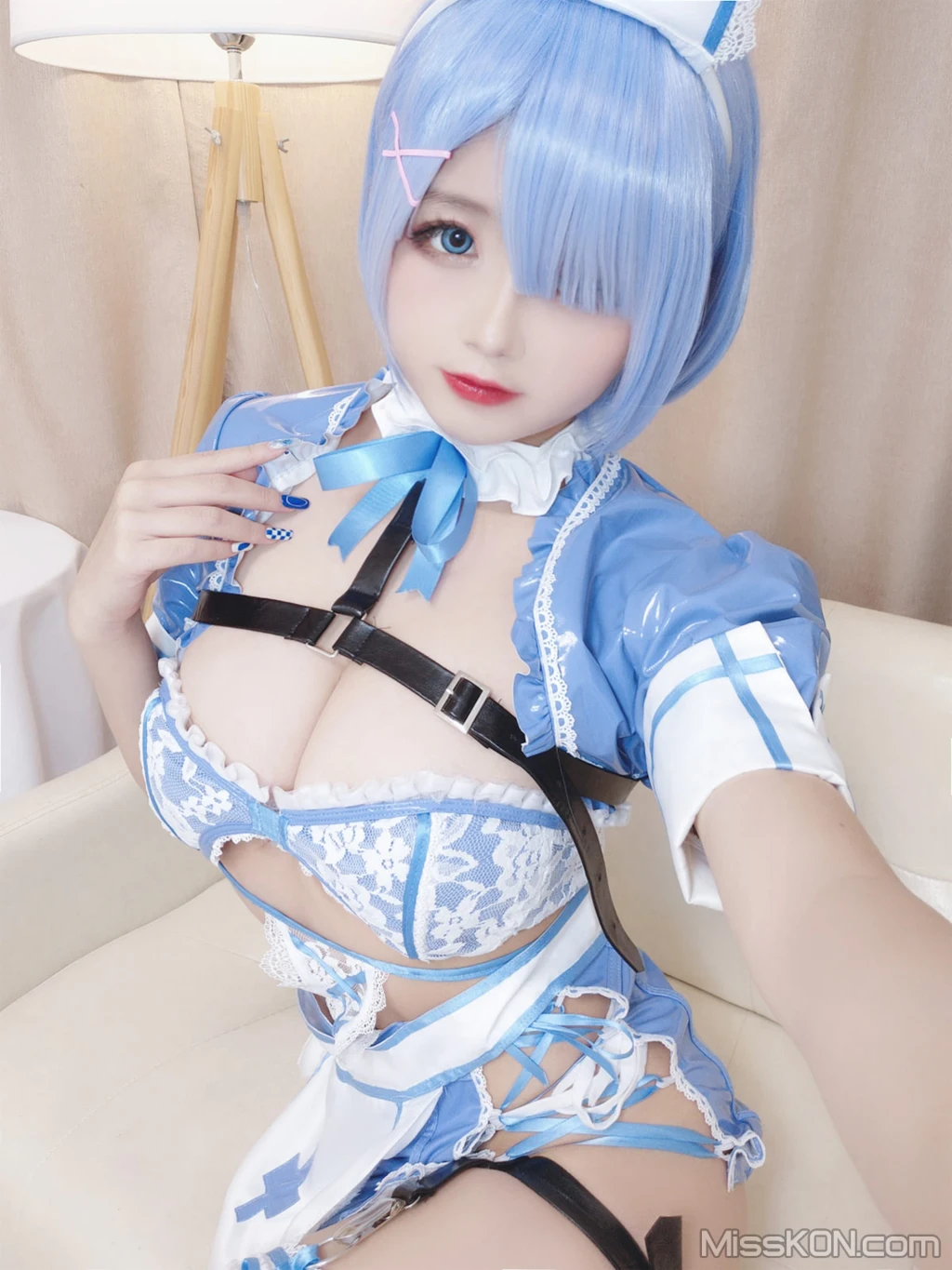 Coser@日奈娇: 蕾姆蓝色护士 (88 photos) 5 Coser@日奈娇: 蕾姆蓝色护士 (88 photos) 5