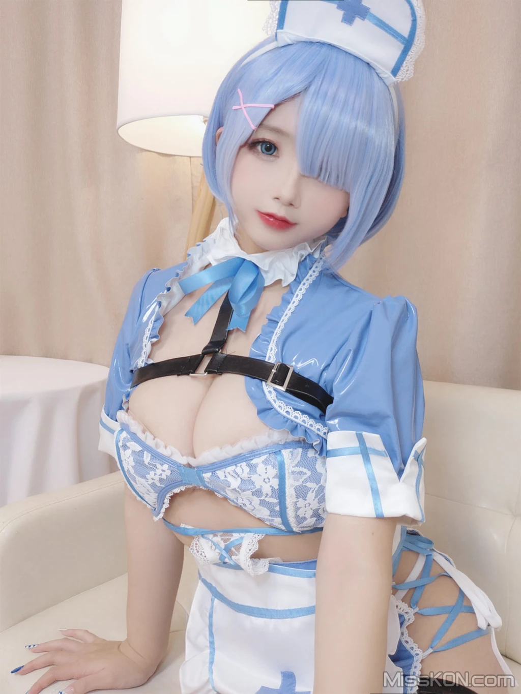 Coser@日奈娇: 蕾姆蓝色护士 (88 photos) 6 Coser@日奈娇: 蕾姆蓝色护士 (88 photos) 6