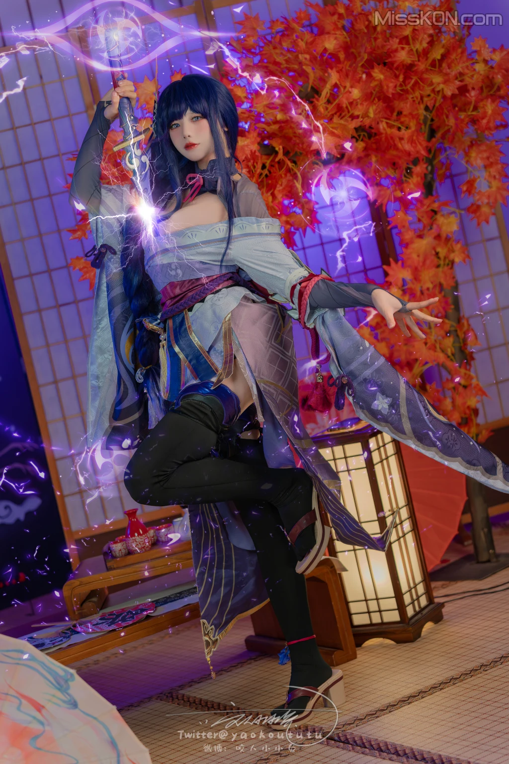 Coser@黏黏团子兔: 原神雷电将军 (76 photos ) 3 Coser@黏黏团子兔: 原神雷电将军 (76 photos ) 3