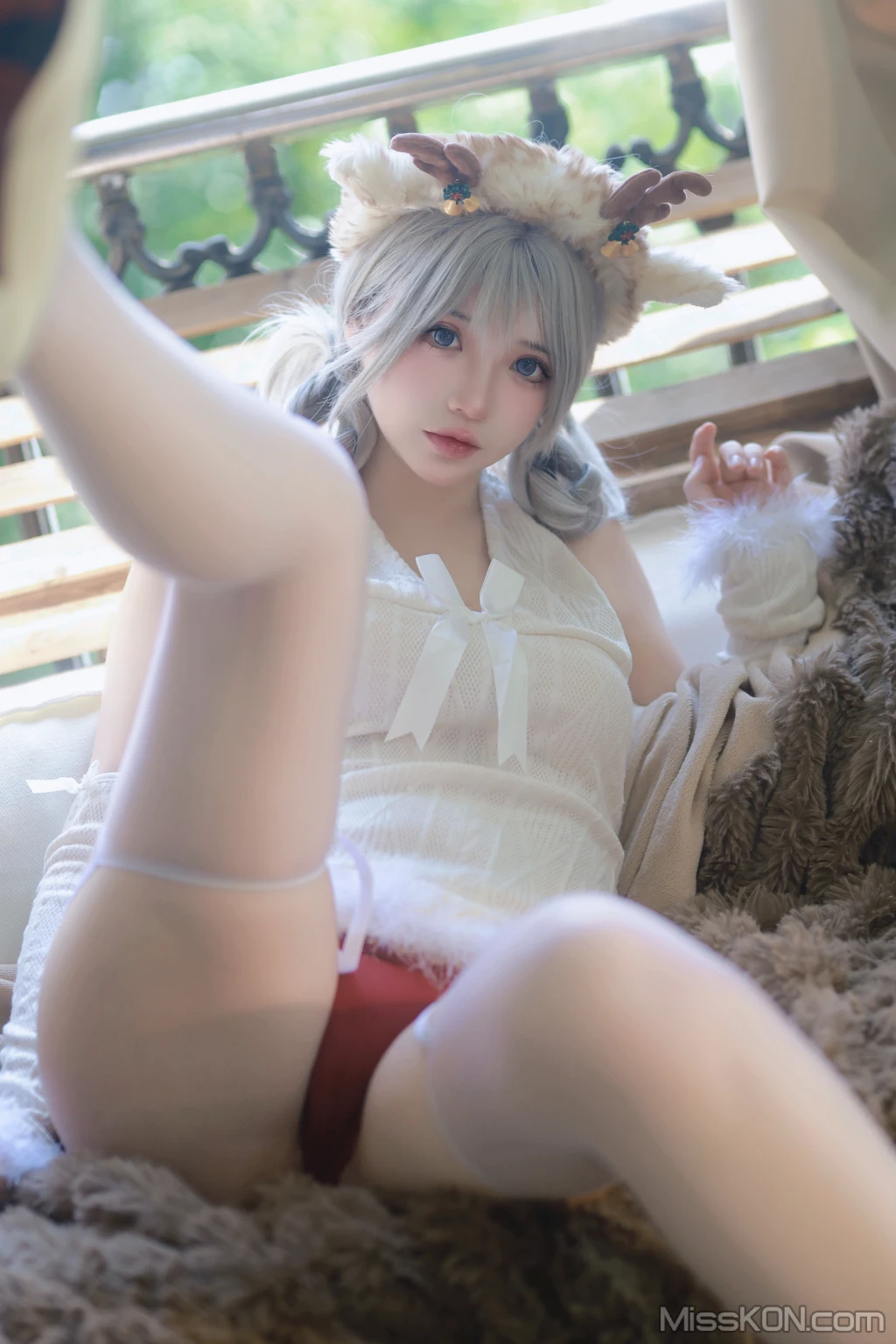 Coser@疯猫ss: 圣诞特典&白色毛衣 (98 photos ) 