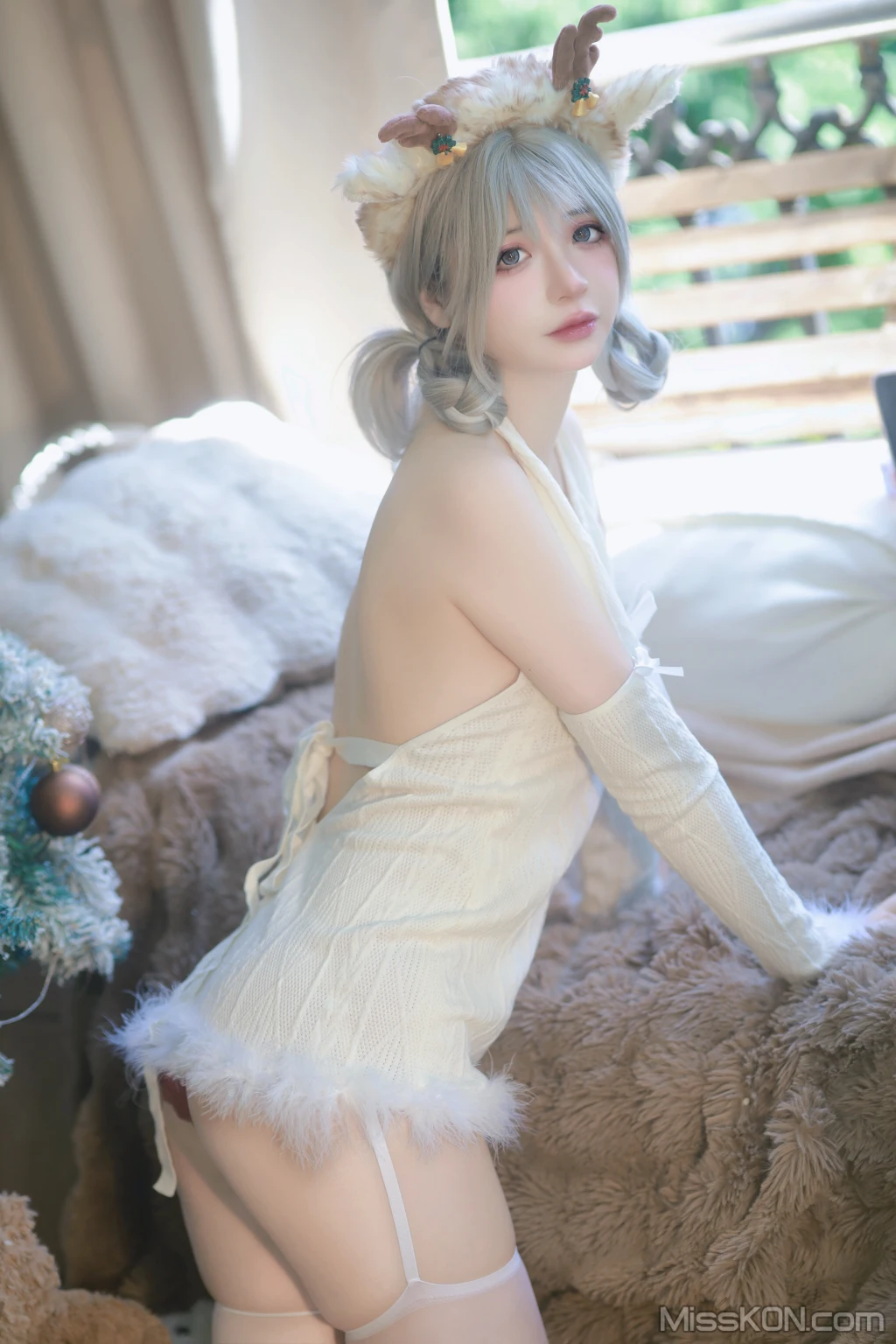 Coser@疯猫ss: 圣诞特典&白色毛衣 (98 photos ) 