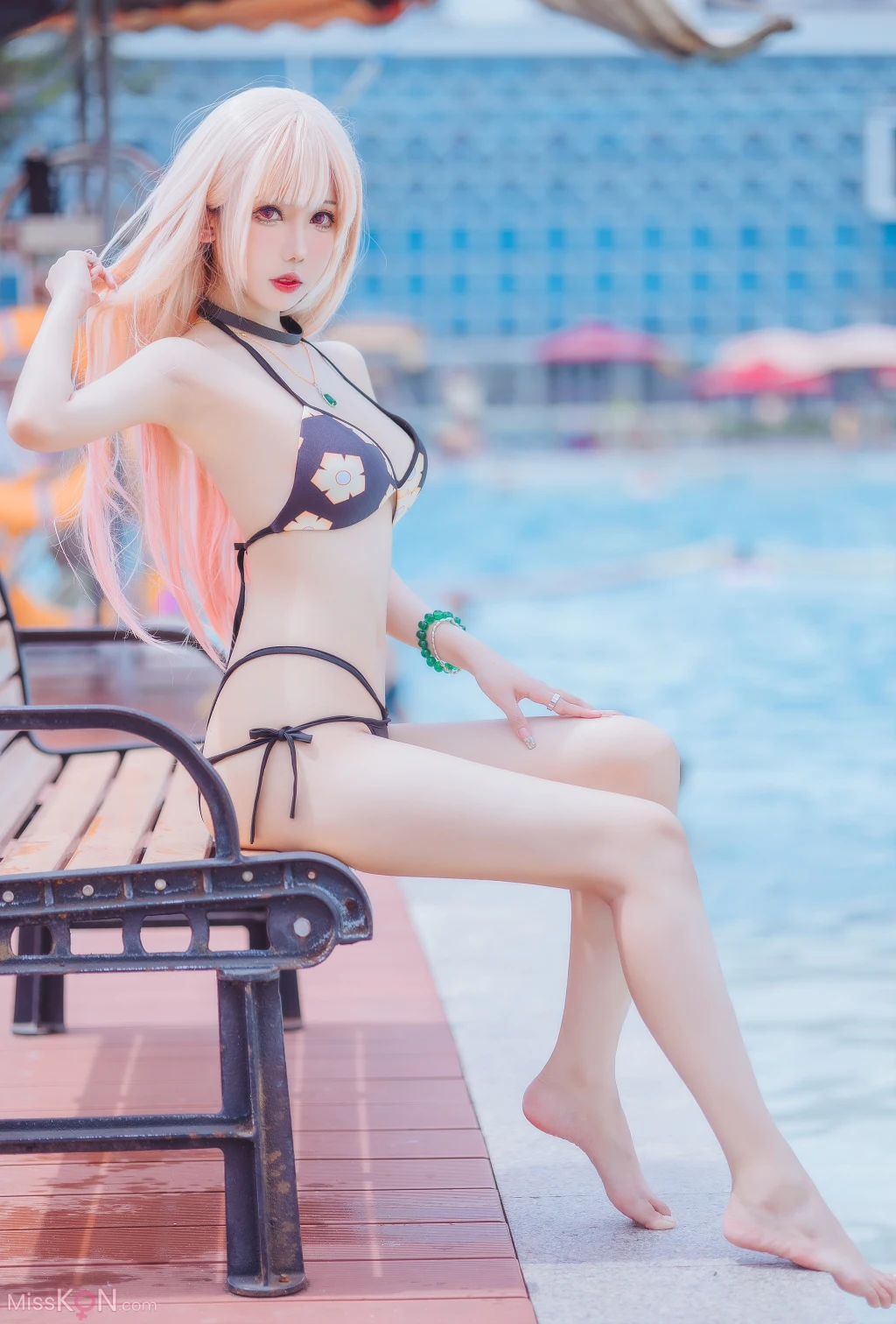 Coser@仙女月: 喜多川海梦泳装 (29 photos) 