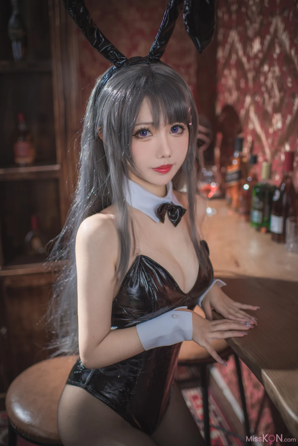 Coser@仙女月: 樱岛麻衣兔女郎 (33 photos) 