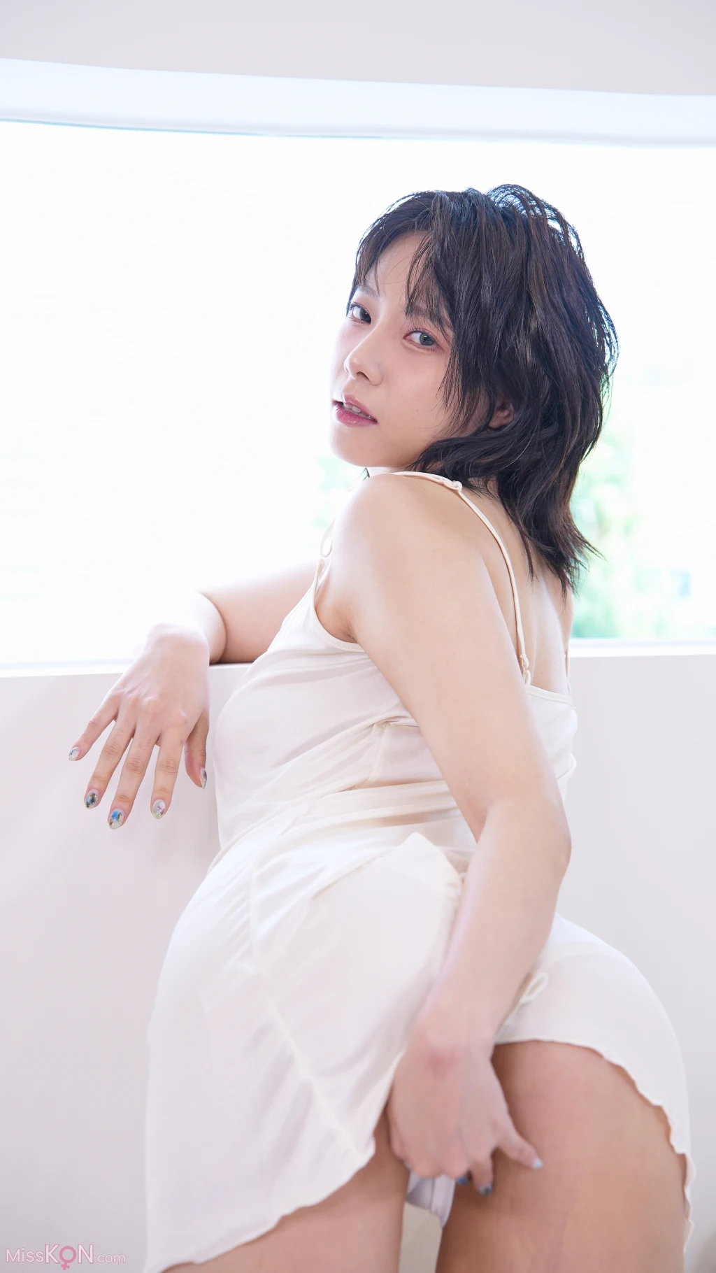 Haeppoyan (해뽀얀): Girlfriend On The Bed (150 photos) 