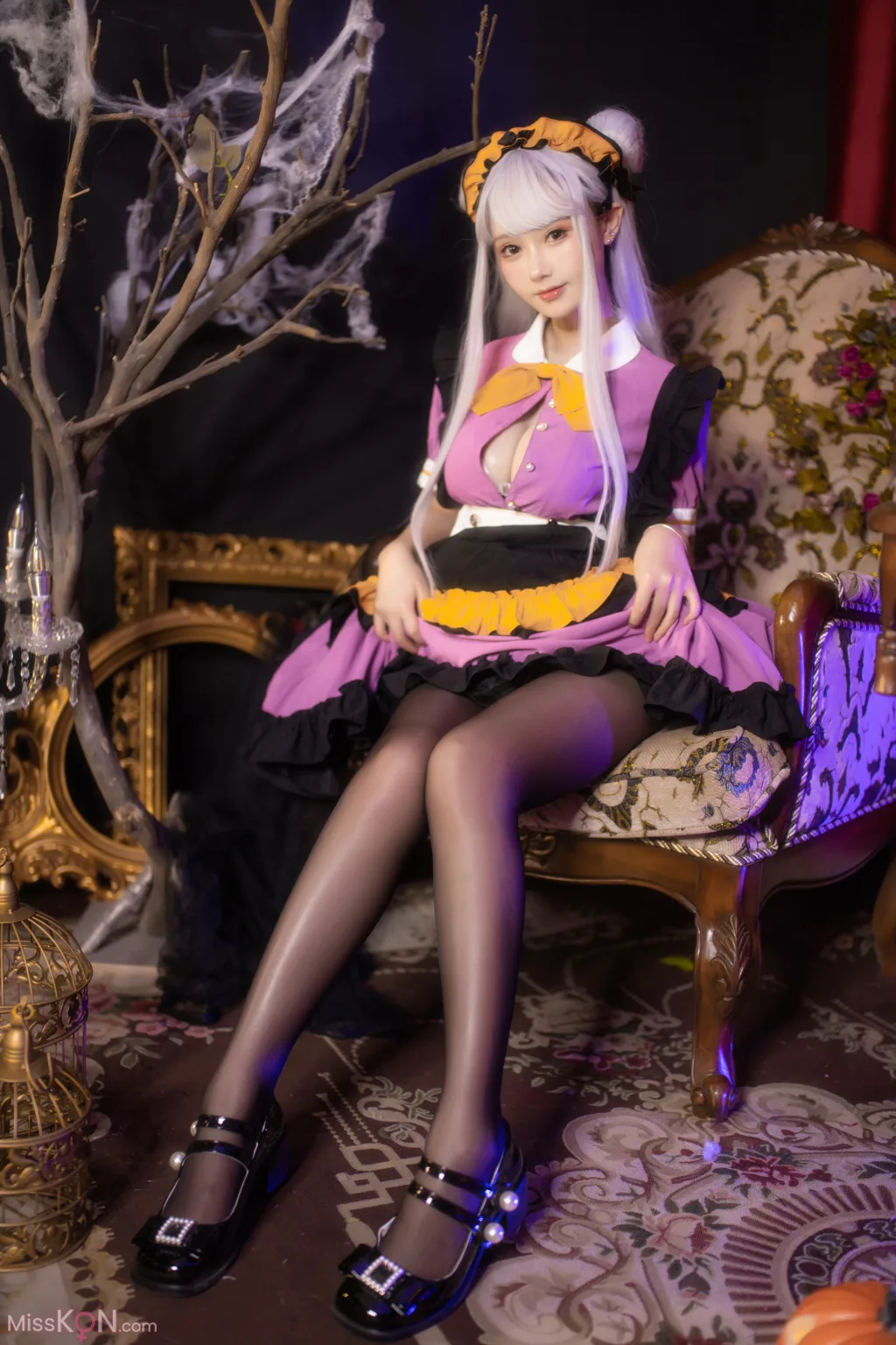 Coser@羽生三未: 万圣黑丝女仆 (37 photos) 5 Coser@羽生三未: 万圣黑丝女仆 (37 photos) 5