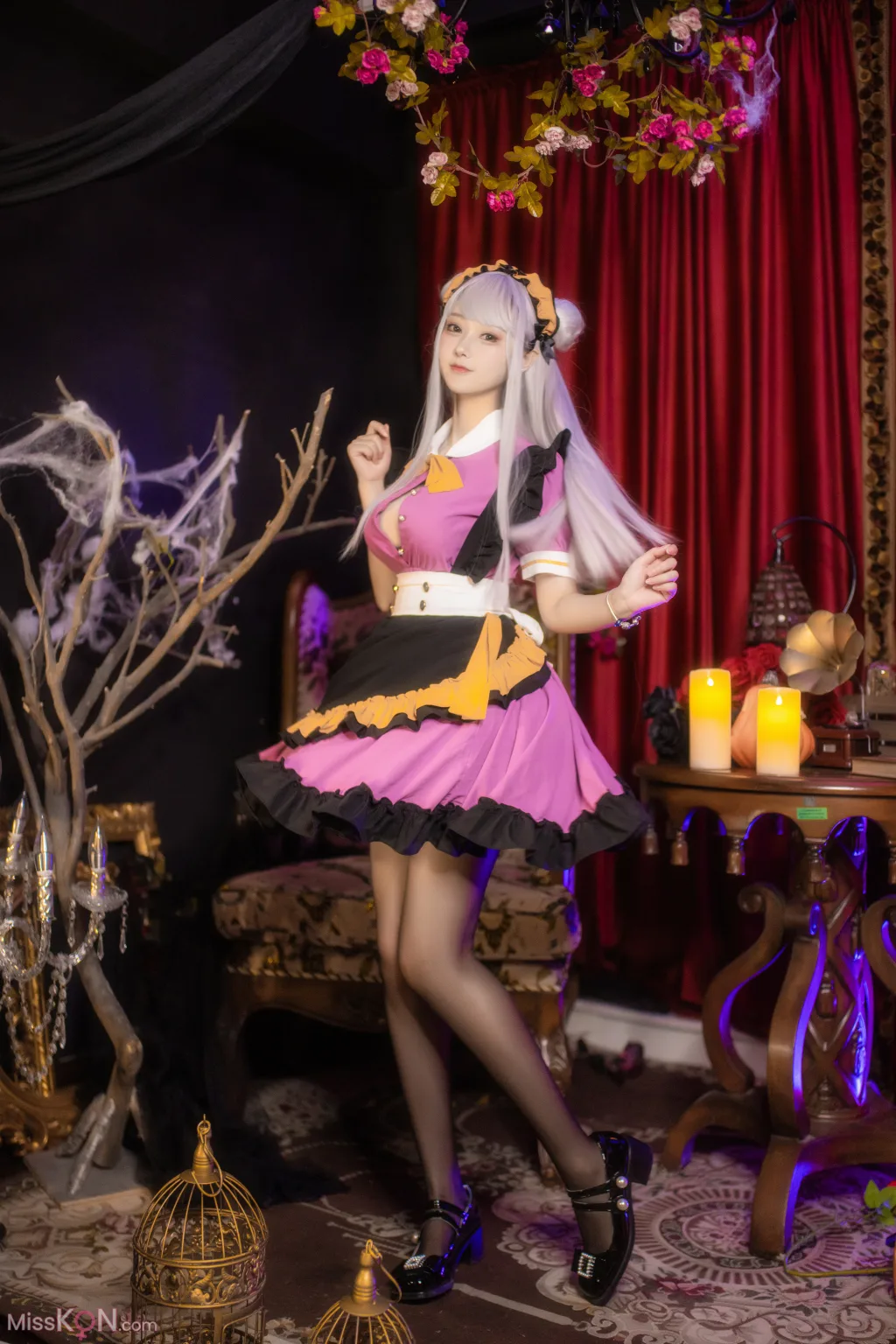 Coser@羽生三未: 万圣黑丝女仆 (37 photos) 17 Coser@羽生三未: 万圣黑丝女仆 (37 photos) 17