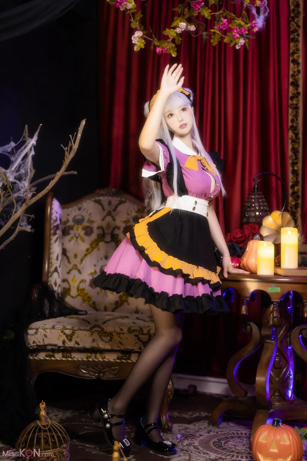 Coser@羽生三未: 万圣黑丝女仆 (37 photos) 11 Coser@羽生三未: 万圣黑丝女仆 (37 photos) 11
