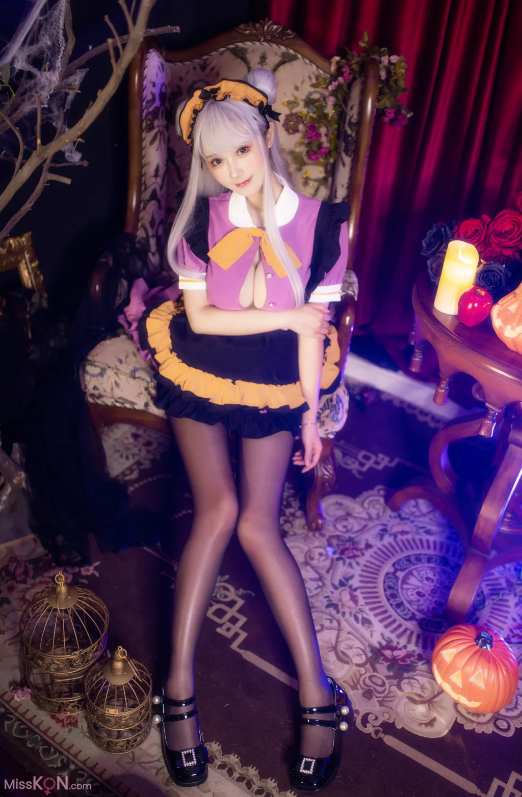 Coser@羽生三未: 万圣黑丝女仆 (37 photos) 9 Coser@羽生三未: 万圣黑丝女仆 (37 photos) 9