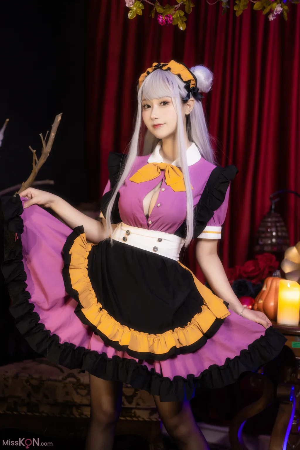 Coser@羽生三未: 万圣黑丝女仆 (37 photos) 13 Coser@羽生三未: 万圣黑丝女仆 (37 photos) 13