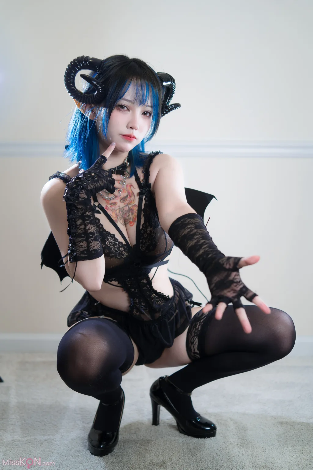 Coser@狐洛洛子: 深蓝魅魔 (46 photos) 