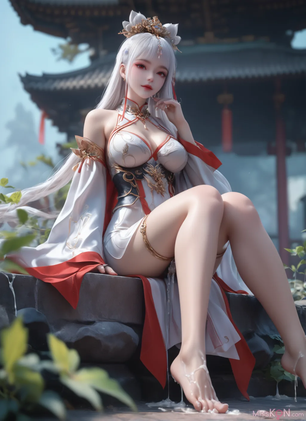 [AI Generated] 完美世界-太阴玉兔 调教 锐克 (92 photos) 