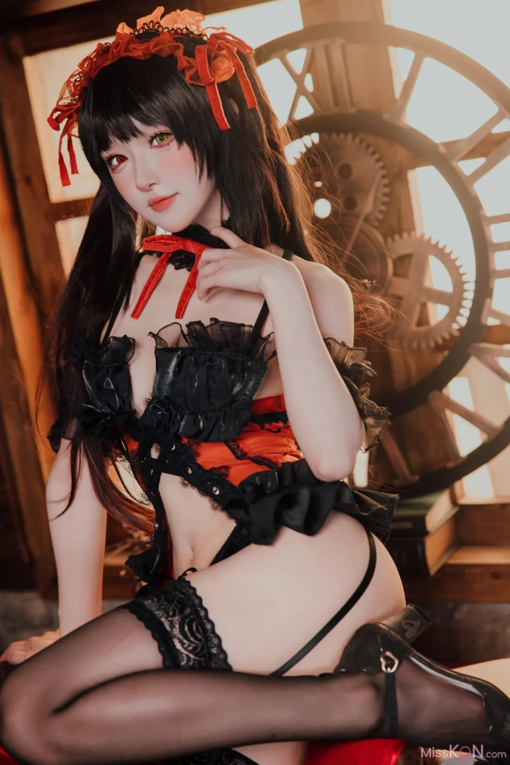 Coser@阿包也是兔娘: 时崎狂三 (36 photos) 