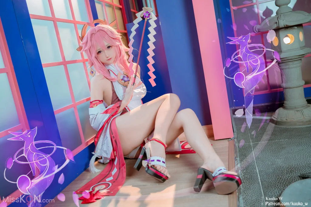 Coser@KuukoW: クー子 – Yae Miko (38 photos)