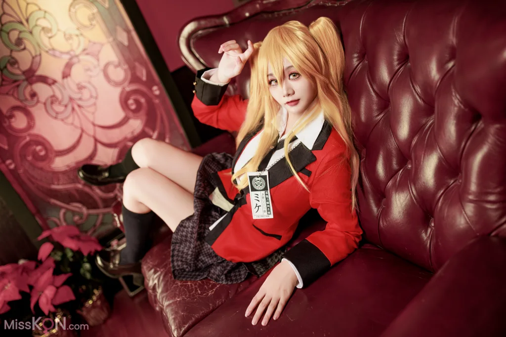 Coser@阿雪雪: 狂赌之渊 早乙女芽亚里 制服 (89 photos)