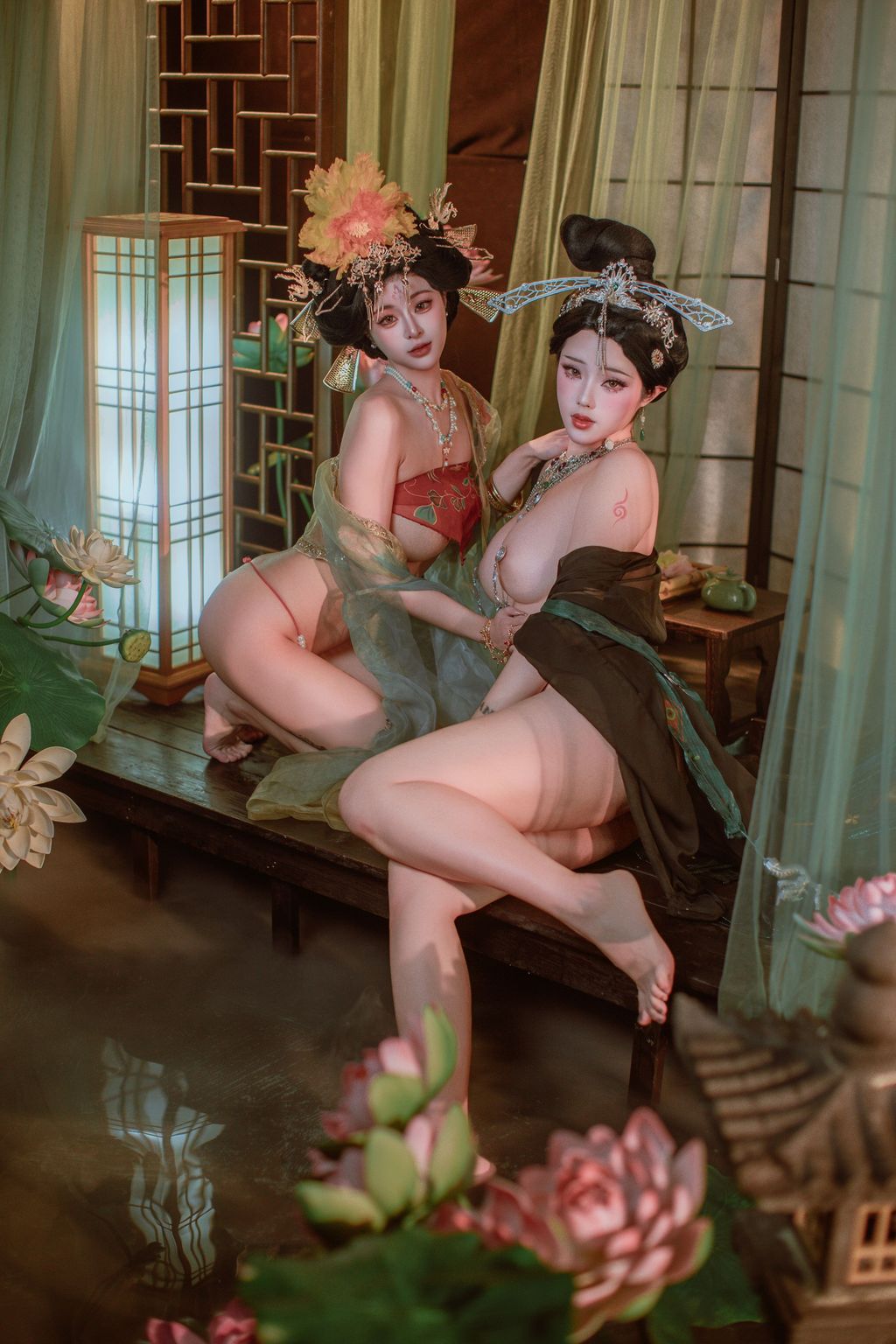 Coser@钛合金TiTi & Tamaki桥本环爱: 并蒂蓮 (119 photos)