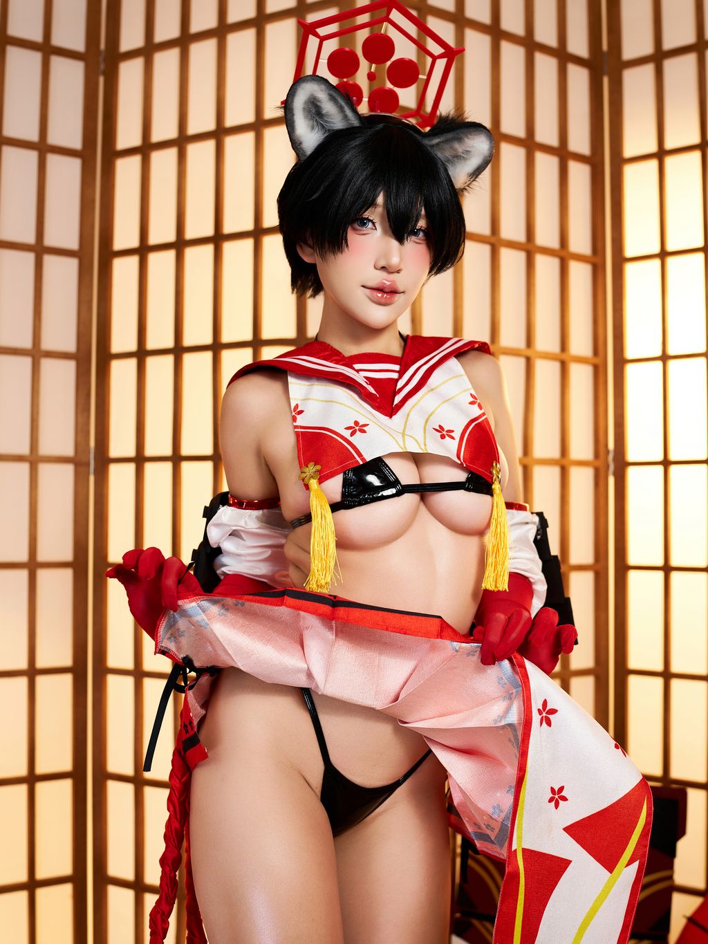 Coser@PuyPuy: 蔚蓝档案 春日椿 Tsubaki (128 photos)