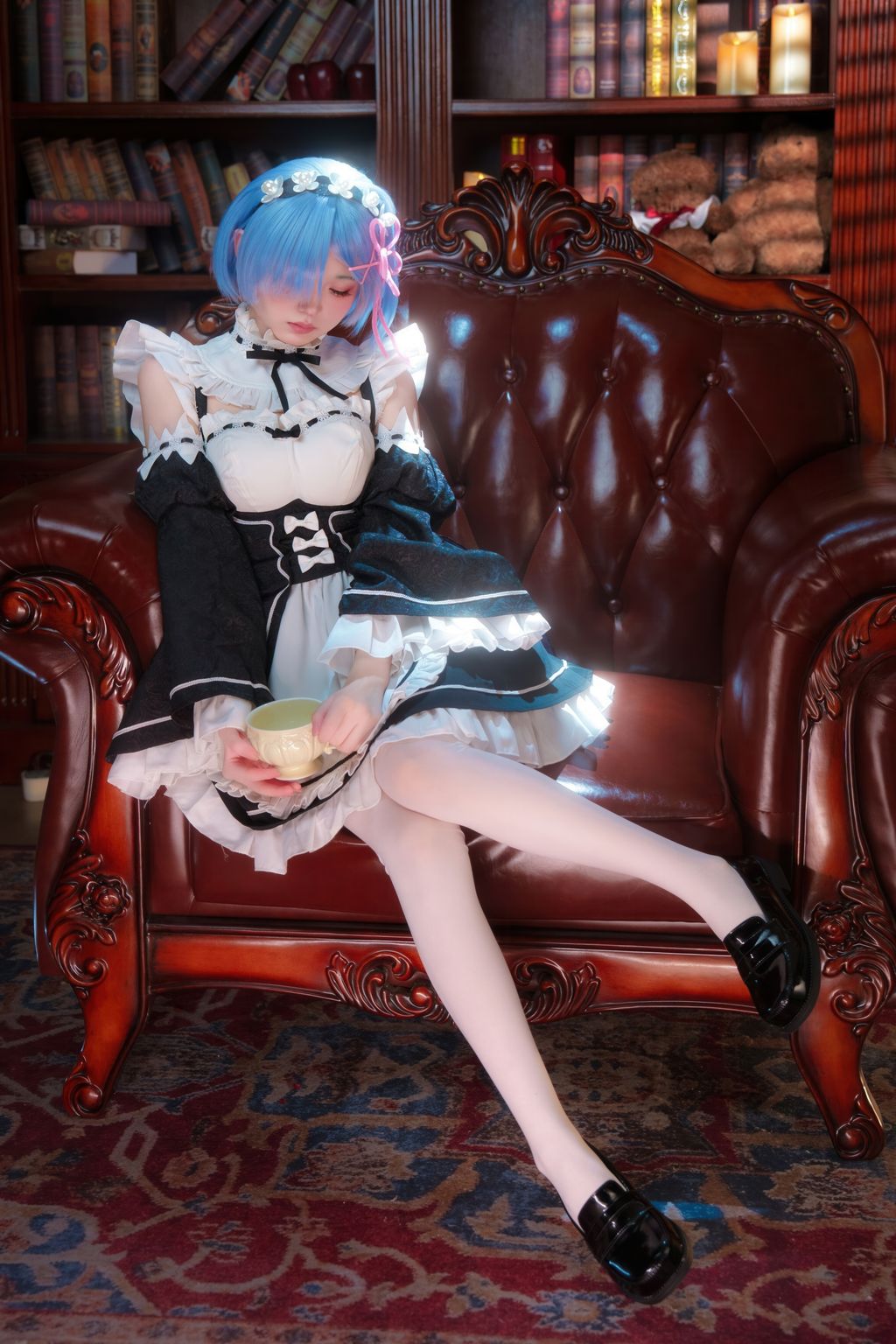 Coser@幼水铃衣: Rem ReZero Re0 蕾姆 (108 photos + 1 video)