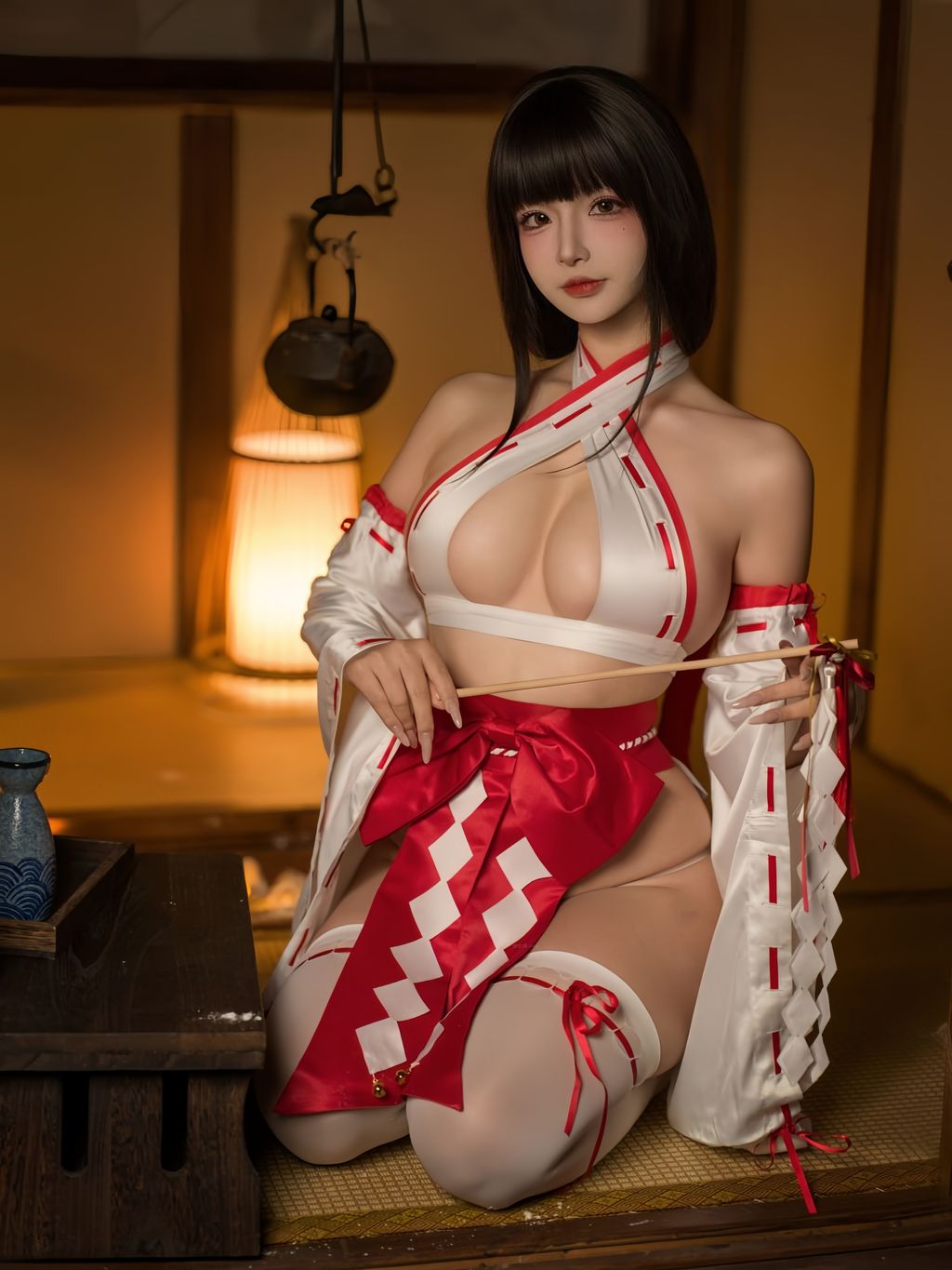 Coser@yuuhui玉汇: 神乐巫女の试炼 (138 photos + 3 videos)