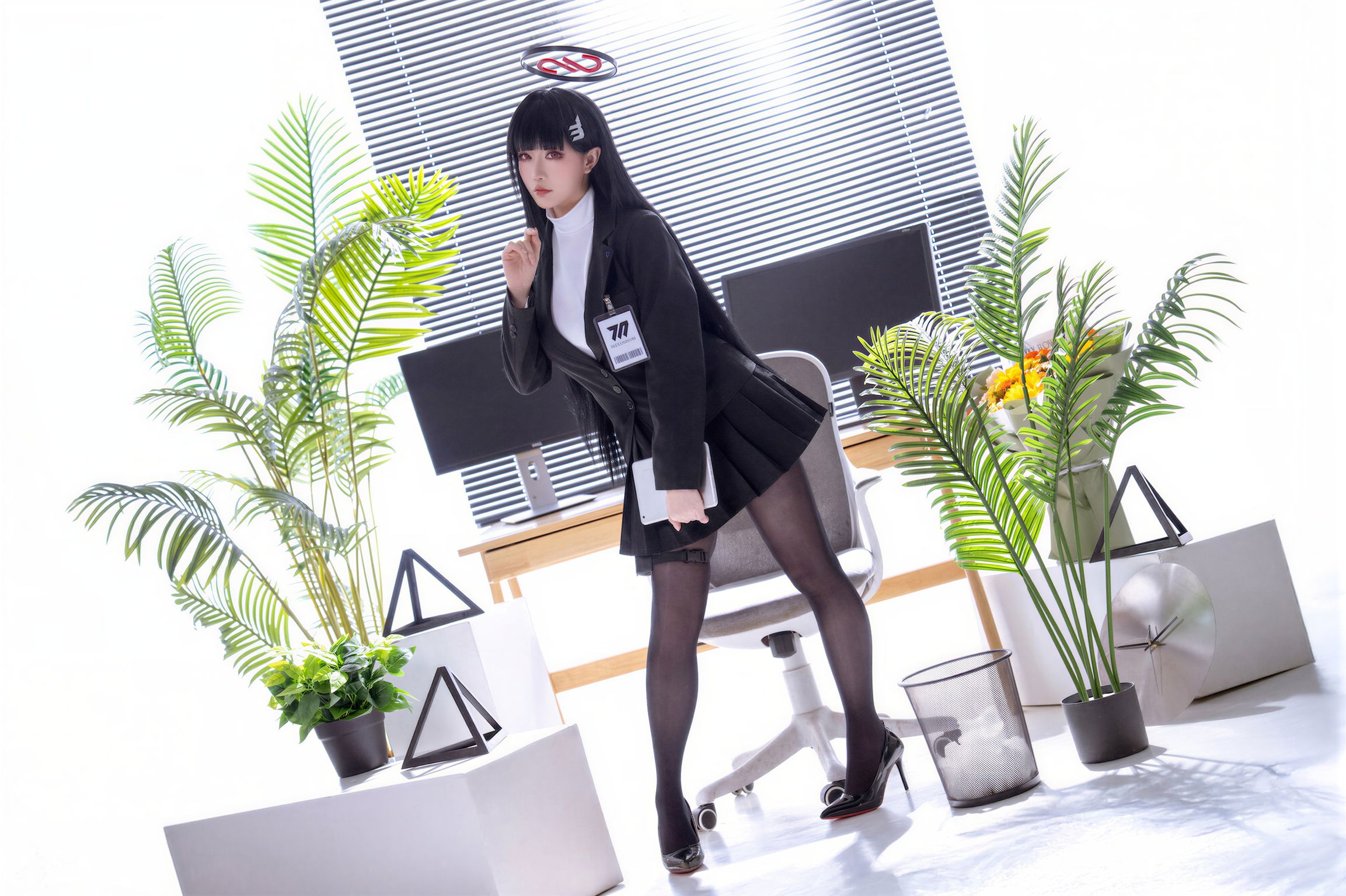 Coser@星之迟迟Hoshilily: 2026年07月计划A 蔚蓝档案 调月莉音原皮同人 (98 photos)