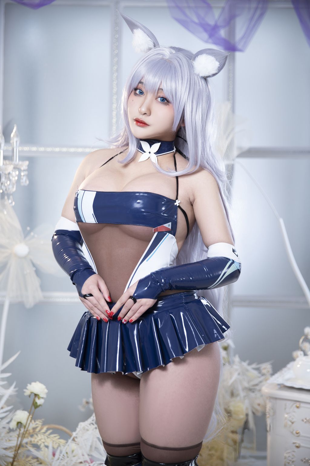 Coser@洛璃LoLiSAMA: 碧蓝航线 信浓赛车 (61 photos)