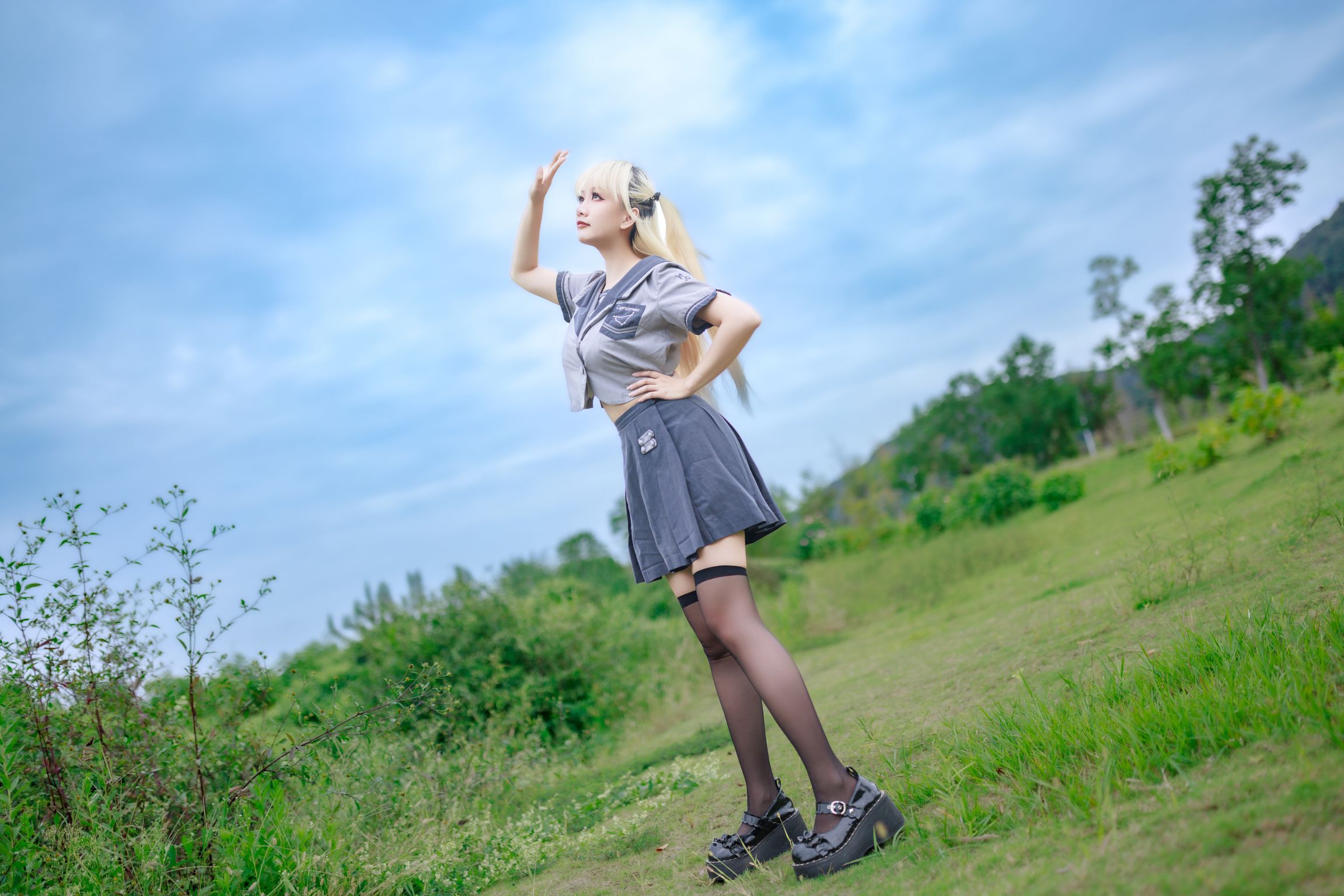 Coser@阿雪雪: 湿地JK (78 photos)